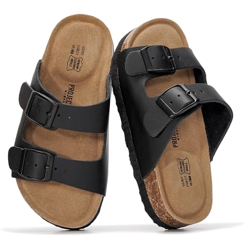 Kids Leather Sandals – Lightweight Non-Slip Water-Resistant