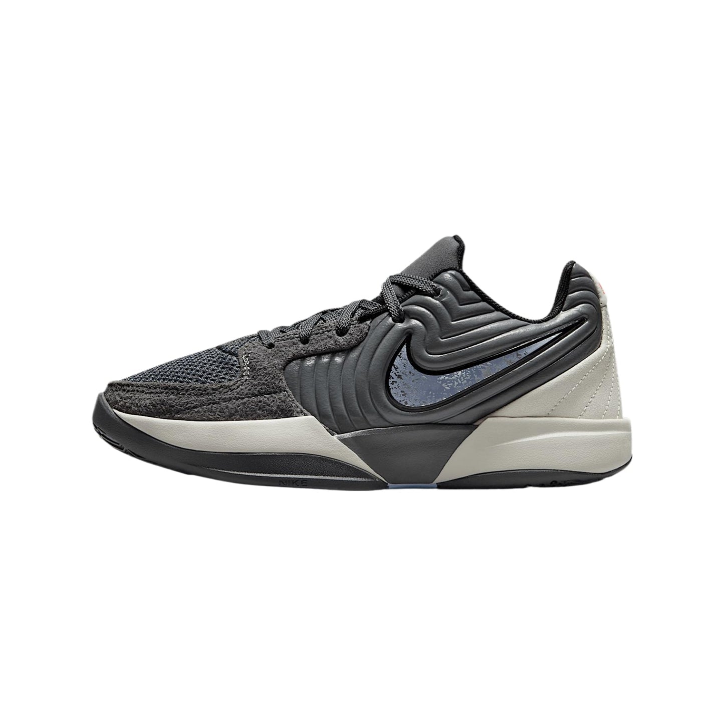 Big Kids Basketball Sneakers – Red & Black