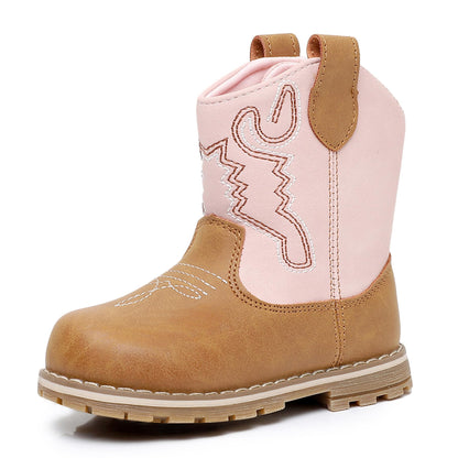 Baby & Toddler Cowboy Boots – All-Season Round Toe