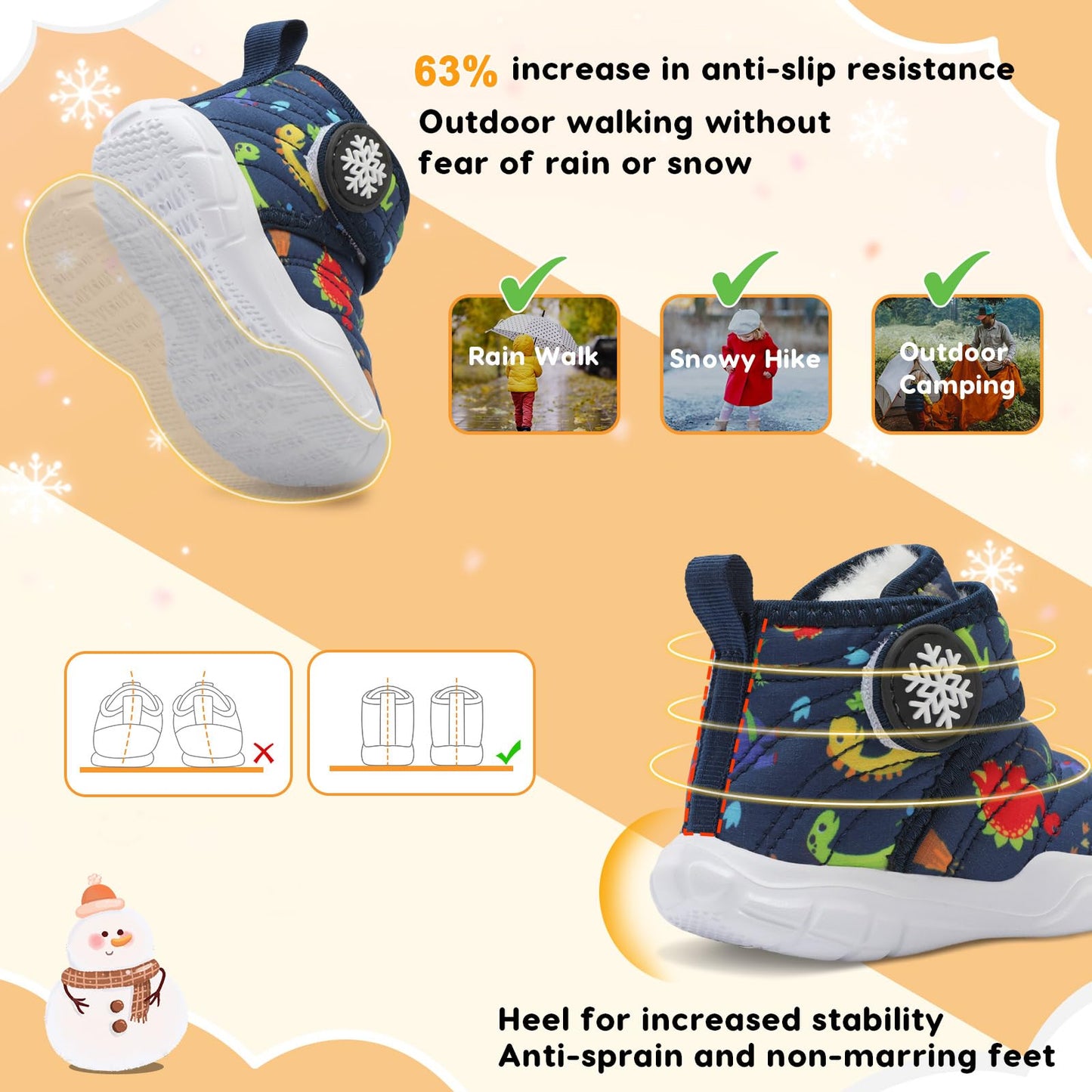Baby Winter Snow Boots – Cozy Fleece & Water-Resistant