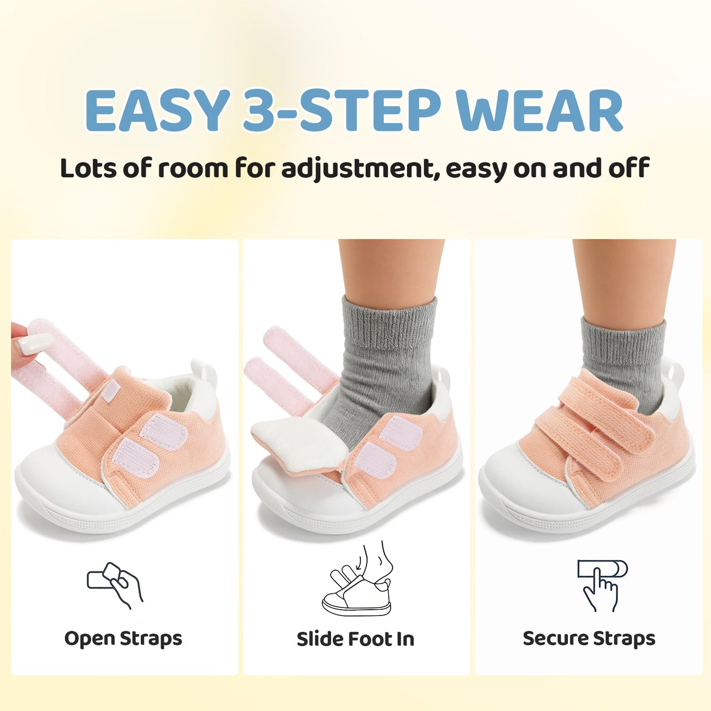 Baby First Walking Shoes – Lightweight Breathable Non-Slip