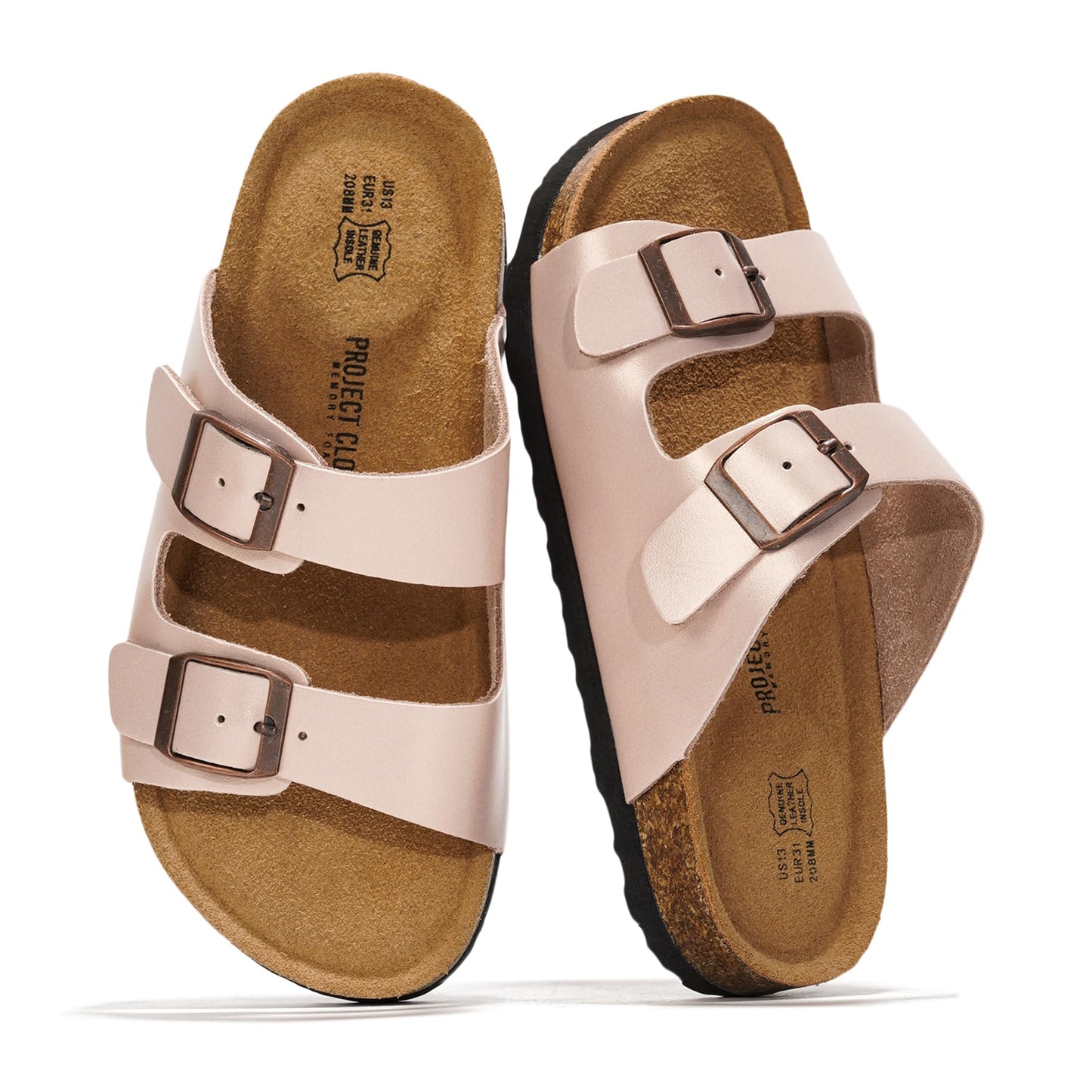 Kids Leather Sandals – Lightweight Non-Slip Water-Resistant