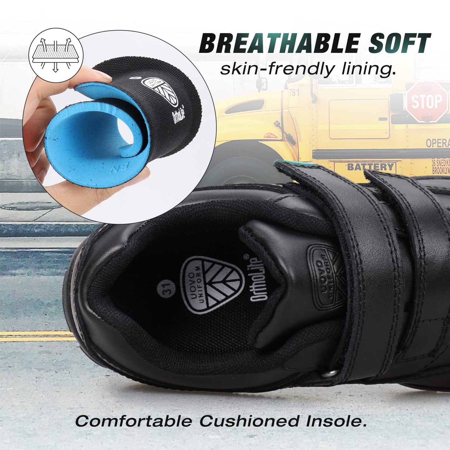 UOVO Boys School Uniform Dress Shoe(Little Kid/Big Kid)