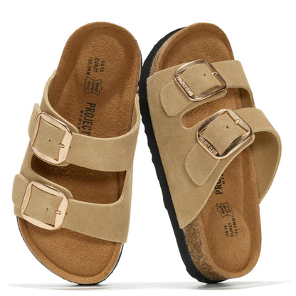 Kids Leather Sandals – Lightweight Non-Slip Water-Resistant