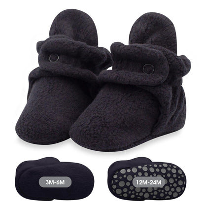 Zutano Baby Boys' Cozie Fleece Baby Booties With Grippers