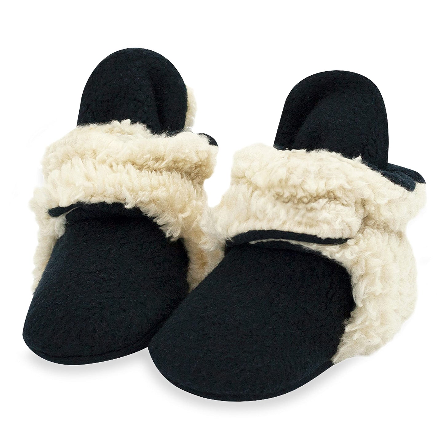 Zutano Baby Boys' Cozie Fleece Baby Booties With Grippers