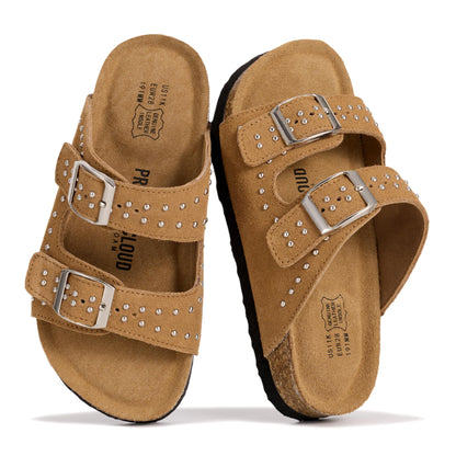 Kids Leather Sandals – Lightweight Non-Slip Water-Resistant