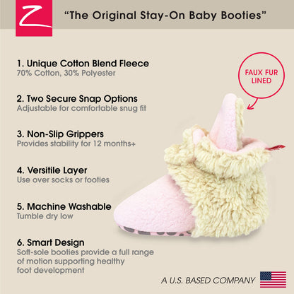 Zutano Baby Boys' Cozie Fleece Baby Booties With Grippers